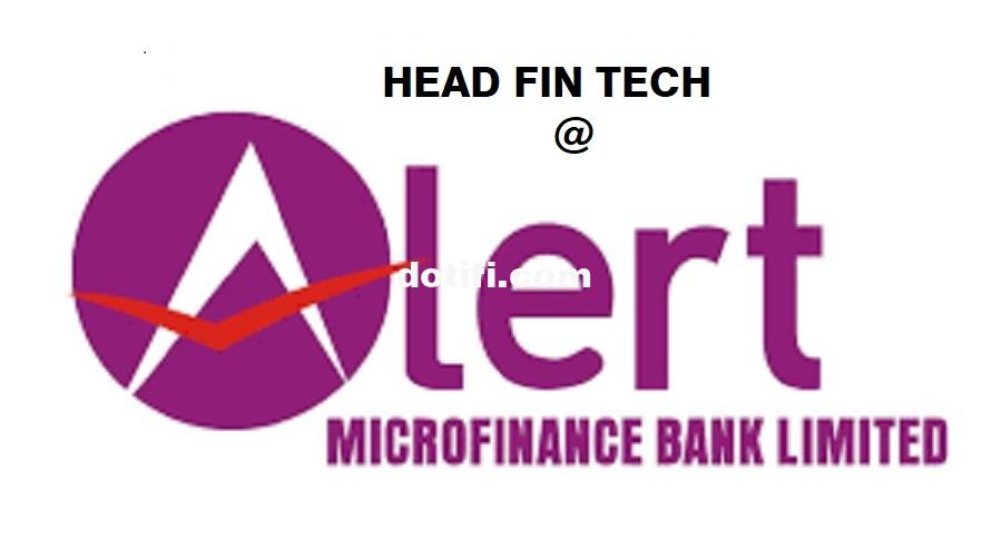 Alert Microfinance bank Available Job Opportunity – Apply Now!